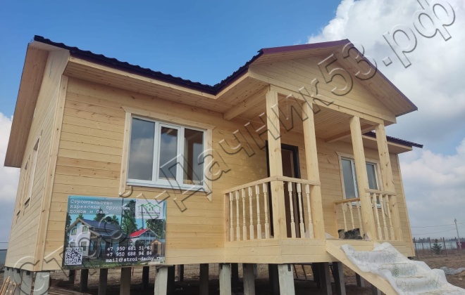 1 Каркасно-щитовой дом Д-3, 9х8.5м, 67.5 М², Московская область, Можайский район, деревня Старое Село. (8)